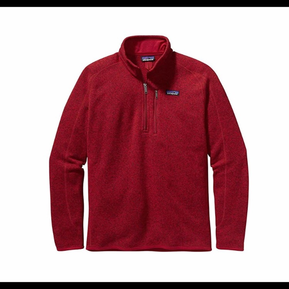 NWT Patagonia better sweater fleece large red new